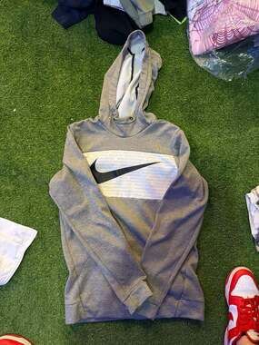 Nike Men's Therma Pullover Graphic Training Hoodie Grey CZ4344-063